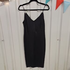 Forever 21 Black Spaghetti Strap Cocktail Dress